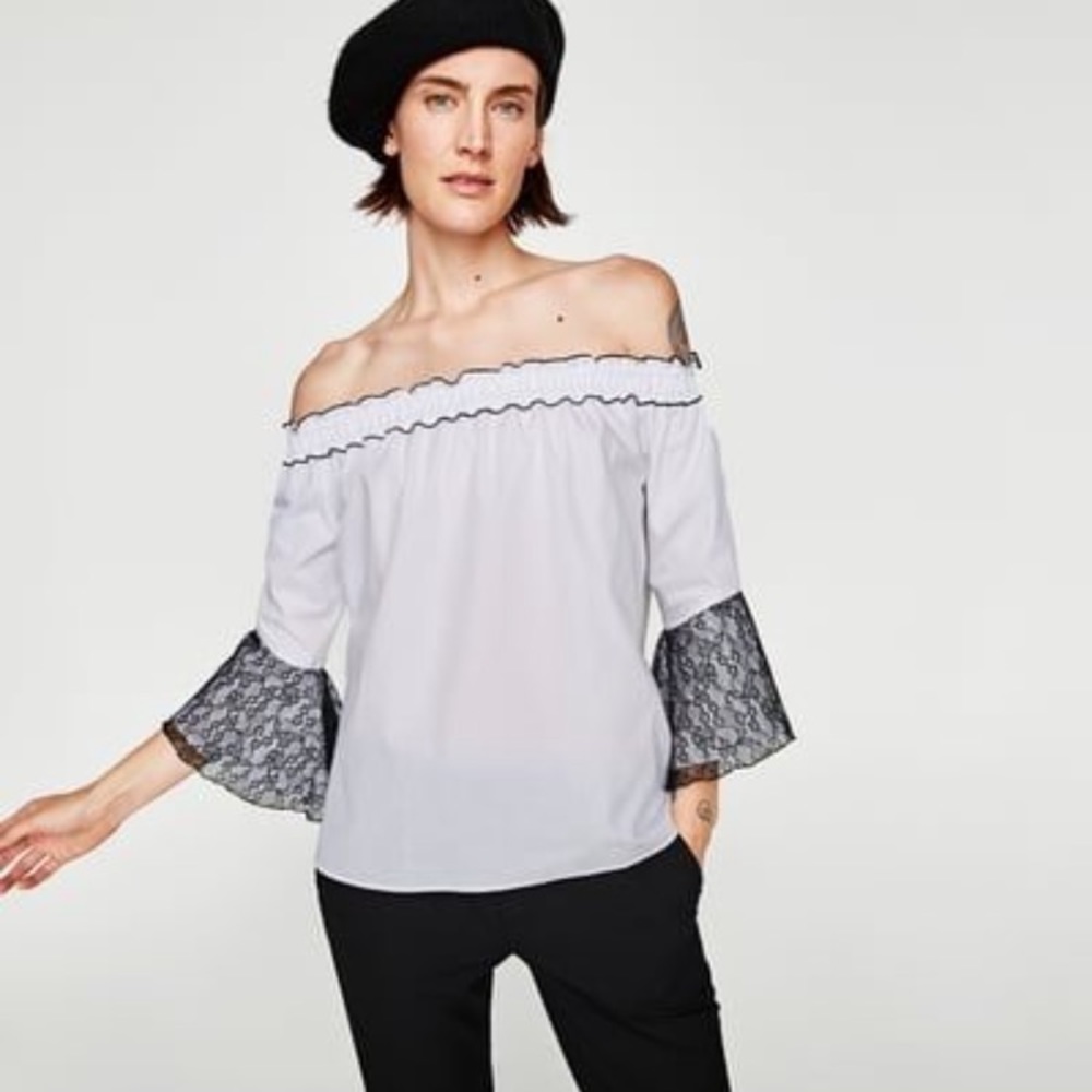 Zara Off Shoulder Top - Picture 1 of 7